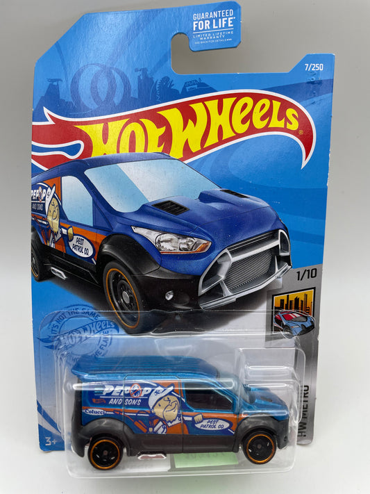 Hot Wheels - Metro #7 1/10 Ford Transit Connect Blue 2021 #103136