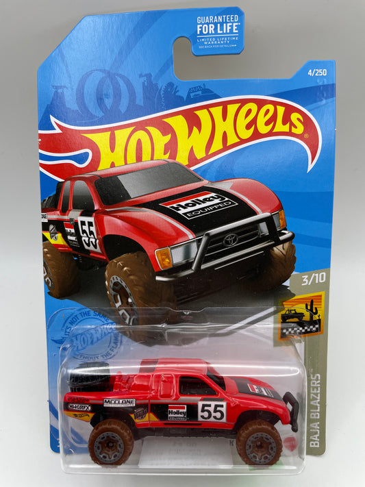 Hot Wheels - Baja Blazers - #4 3/10 Toyota Off Road Truck Red 2021 #103273