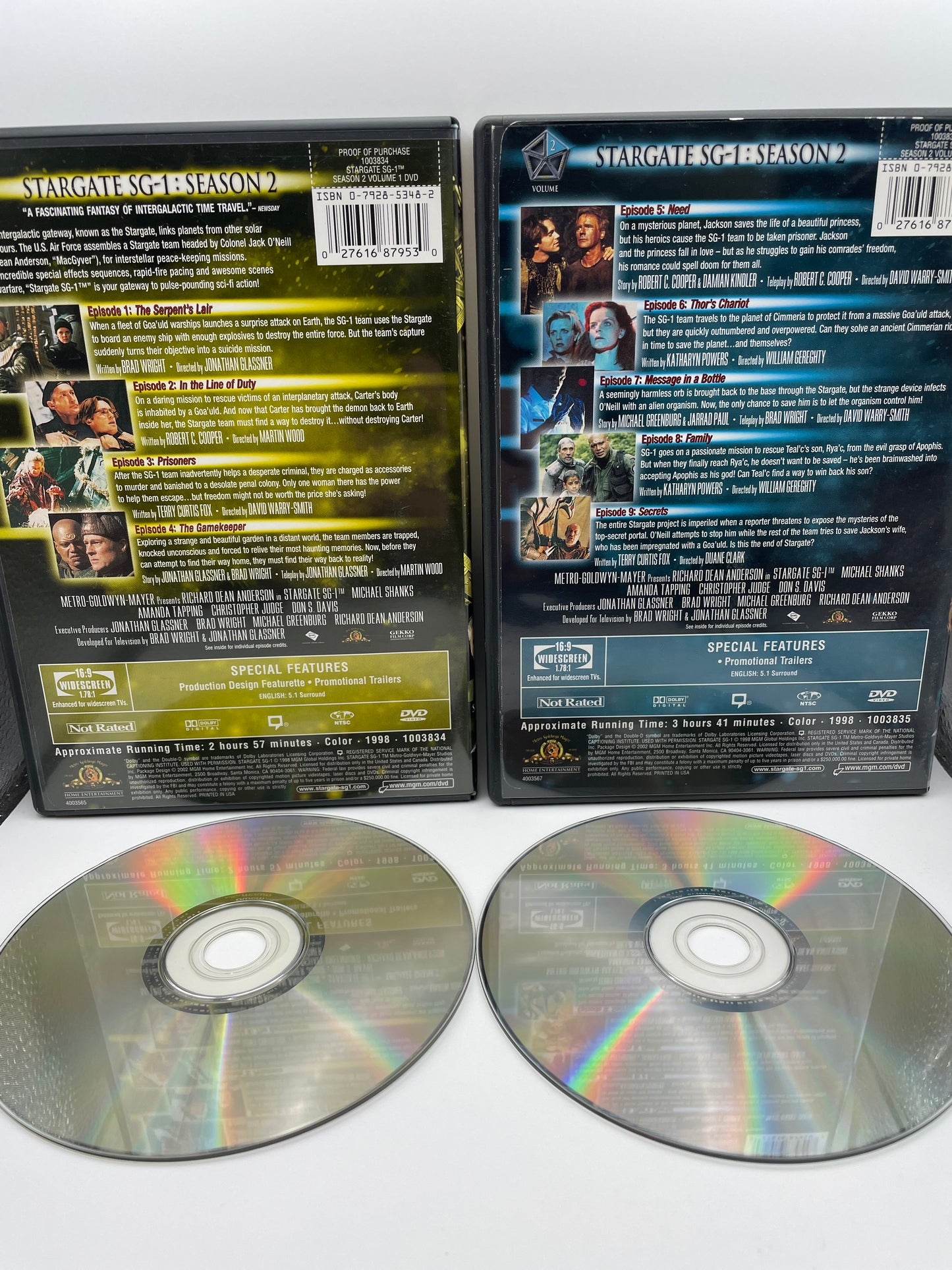 Dvd - Stargate SG1 - Season 2 Set 1998 #100616
