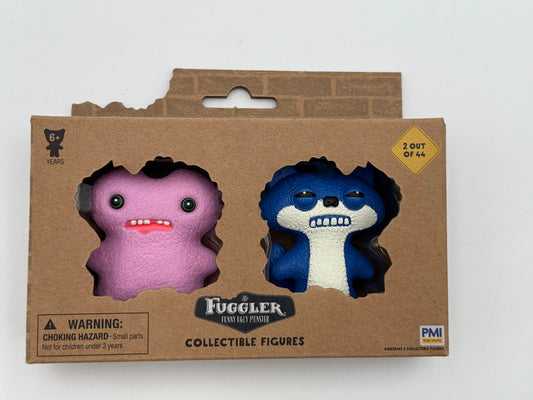 Fuggler - Collectible Figures - 2 Pack - Lilac Gap Tooth McGoo & Blue Suspicious Fox 2024 #105120