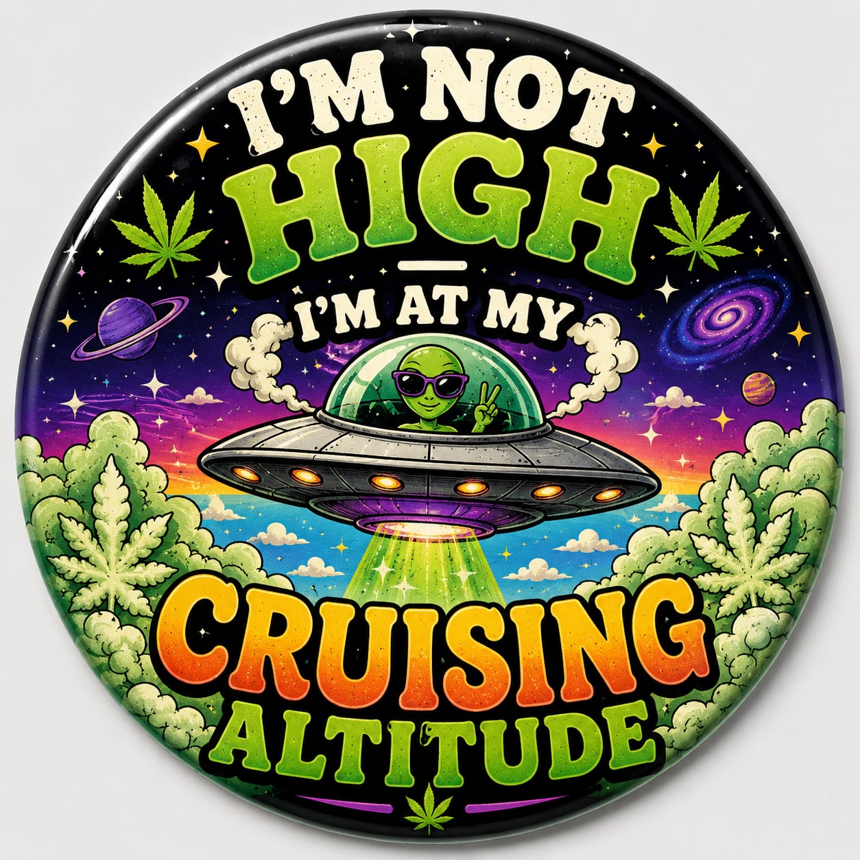 Buttons - WTHC-Radio - I’m Not High