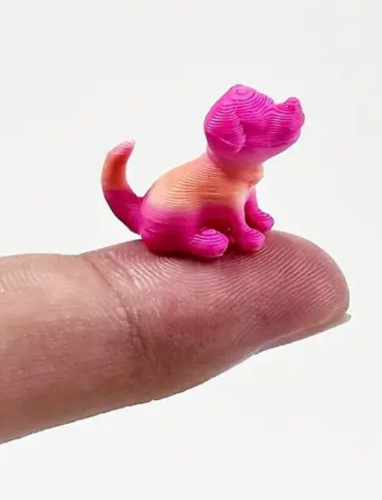 Mini Resin / 3D Print - Puppy - Assorted Colors #107201