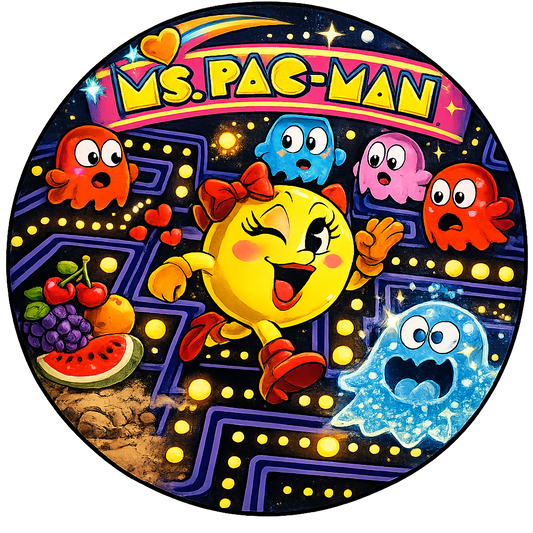 Button - 80s Theme - Ms Pac-Man #107643