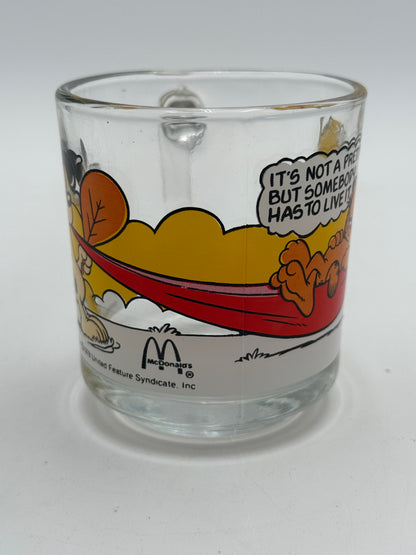 Garfield - McDonald’s - Glass Mug - Hammock 1978 #105291