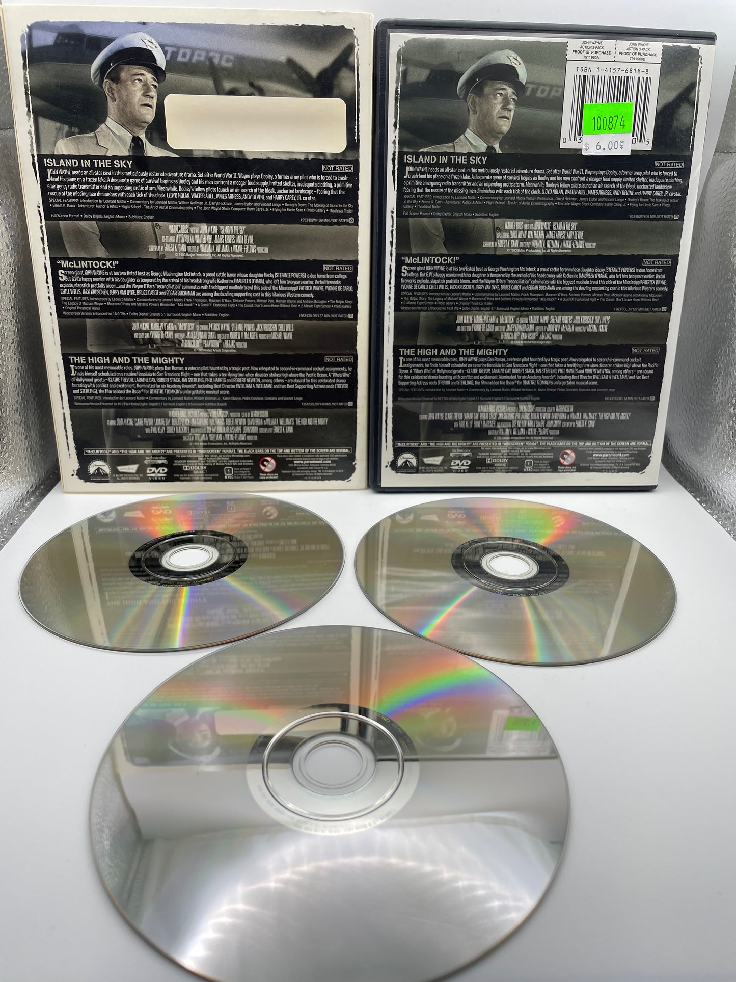 DVD - John Wayne Action 3 Pack #100874