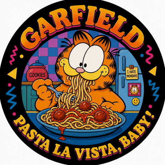 Button - 80s Theme - Garfield - Pasta La Vista, Baby! #107720