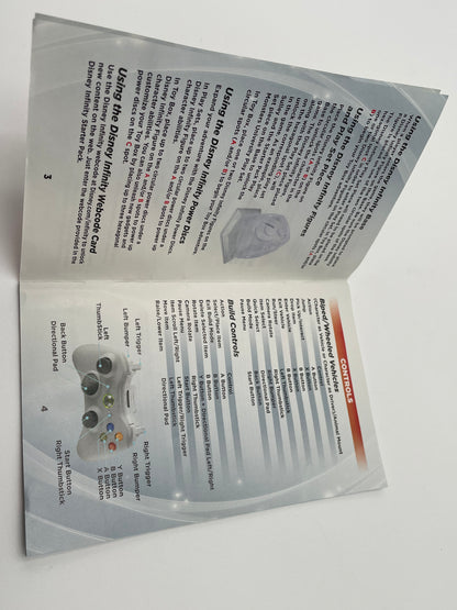 Infinity - Disney - xBox 360 Game Booklet Only 2004 #102890