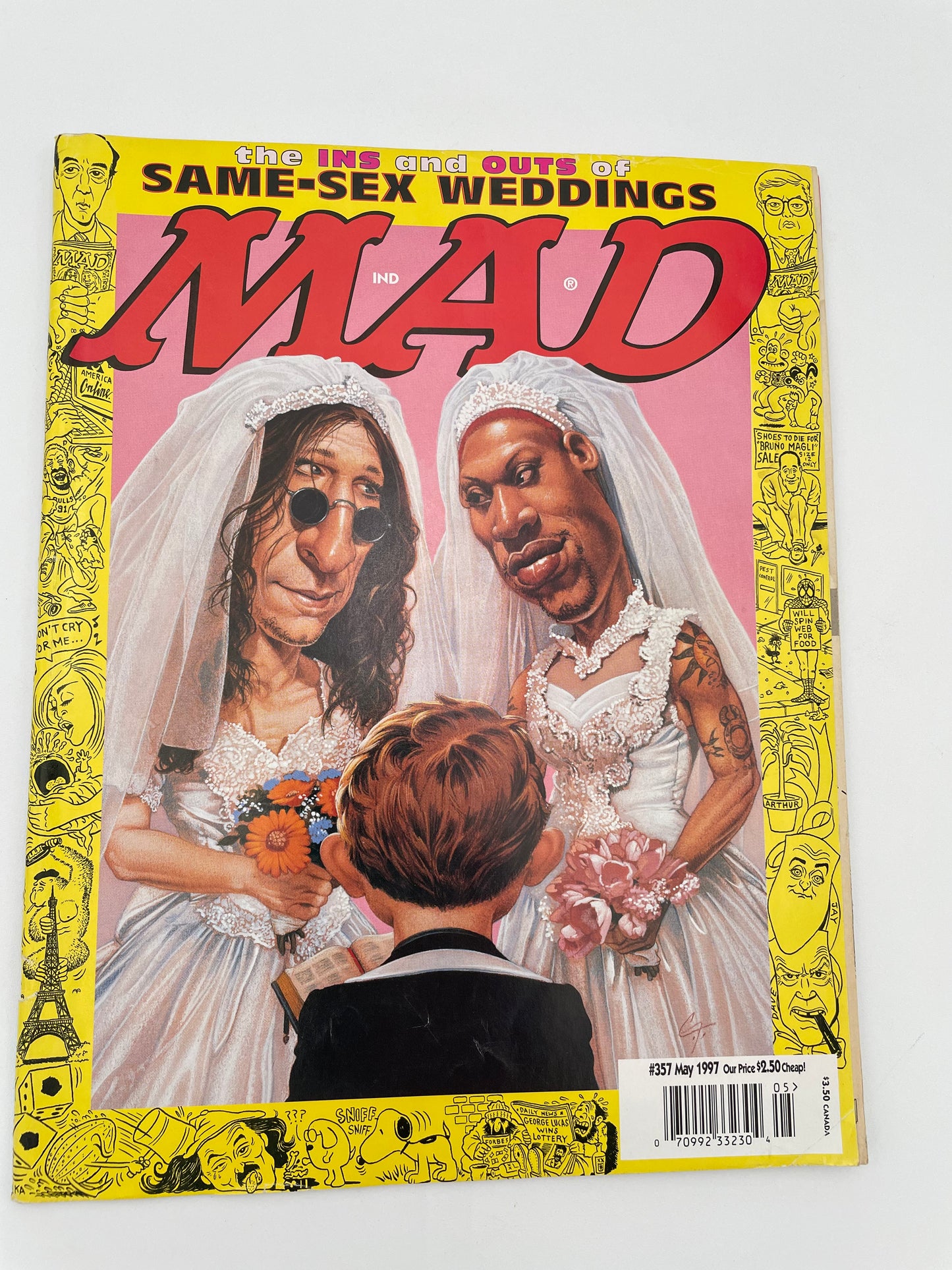 Mad Magazine - Same Sex Weddings #357 - May 1997 #101391