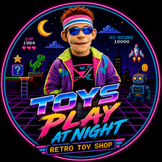Button - Toys Play At Night Retro Games
