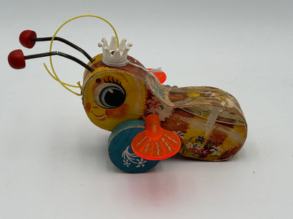 Fisher Price - Queen Buzzy Bee Pull Toy 1960s #104927