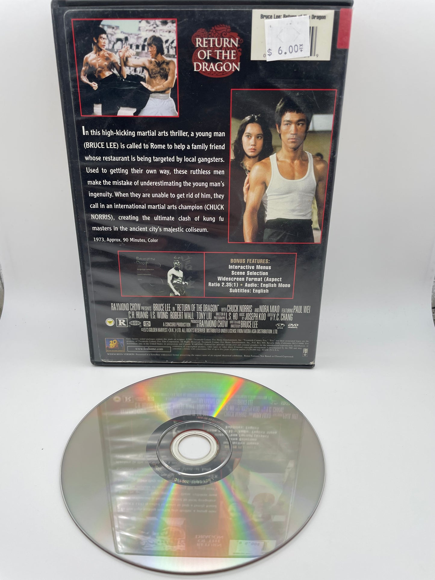 Dvd - Return of the Dragon 2001 #100633