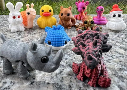 Small Resin / 3D Print - Articulated / Figures - Assorted Animals & Colors #107220