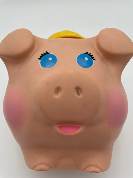 Fisher Price - Piggy Bank 1980 #100462 – Bird n' Squirrel