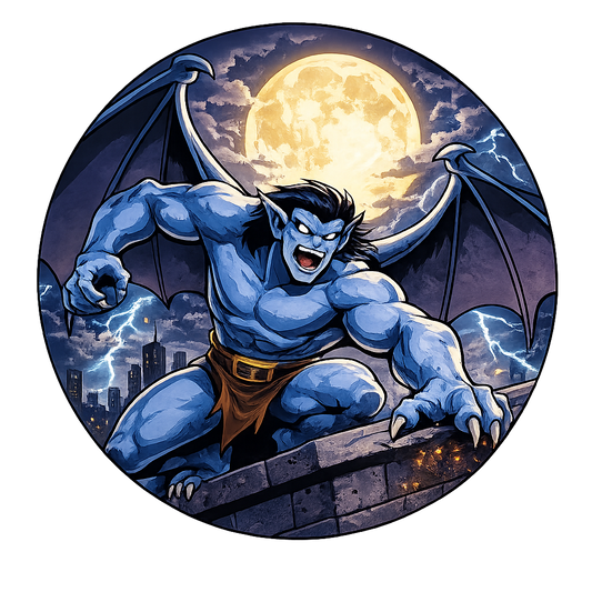 Button - 90s Theme - Gargoyles - Rooftop #107779