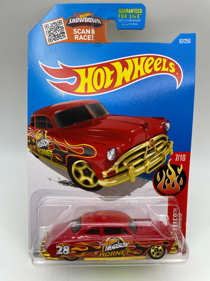 Hot Wheels - Flames #97 7/10 ‘52 Hudson Hornet Red 2016 #103125