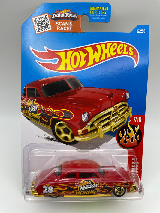 Hot Wheels - Flames #97 7/10 ‘52 Hudson Hornet Red 2016 #103125