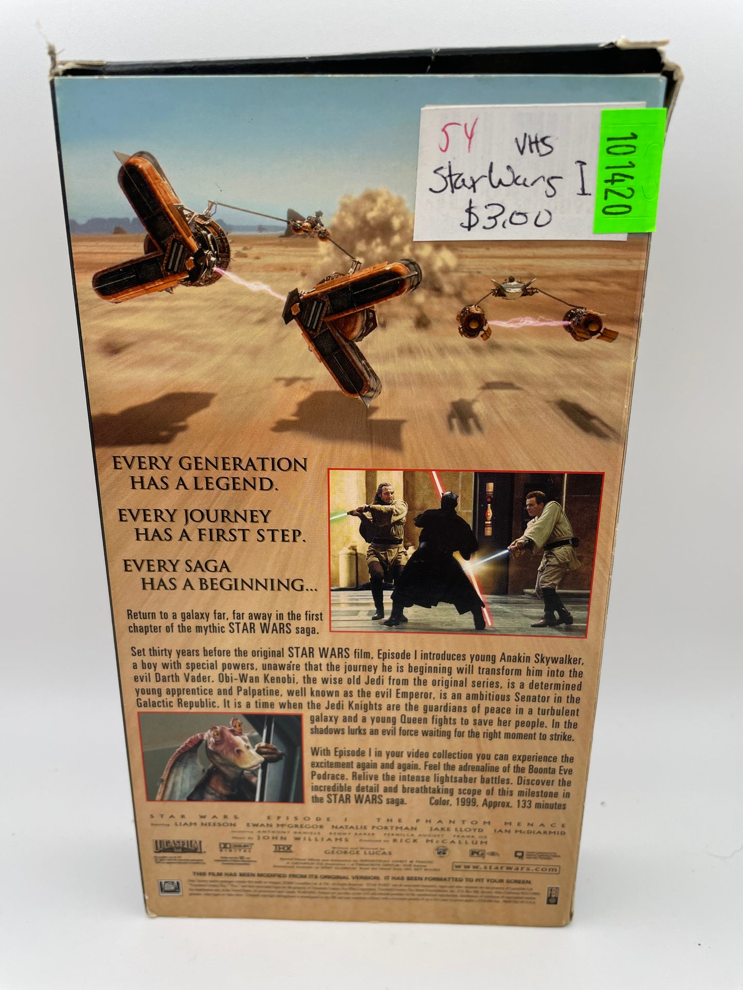 Star Wars - VHS - The Phantom Menace 1999 #101420