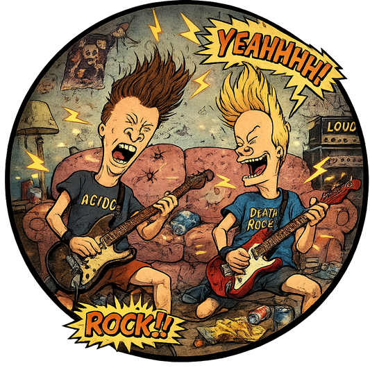 Button - 90s Theme - Beavis & Butt-Head - Rocking #107740