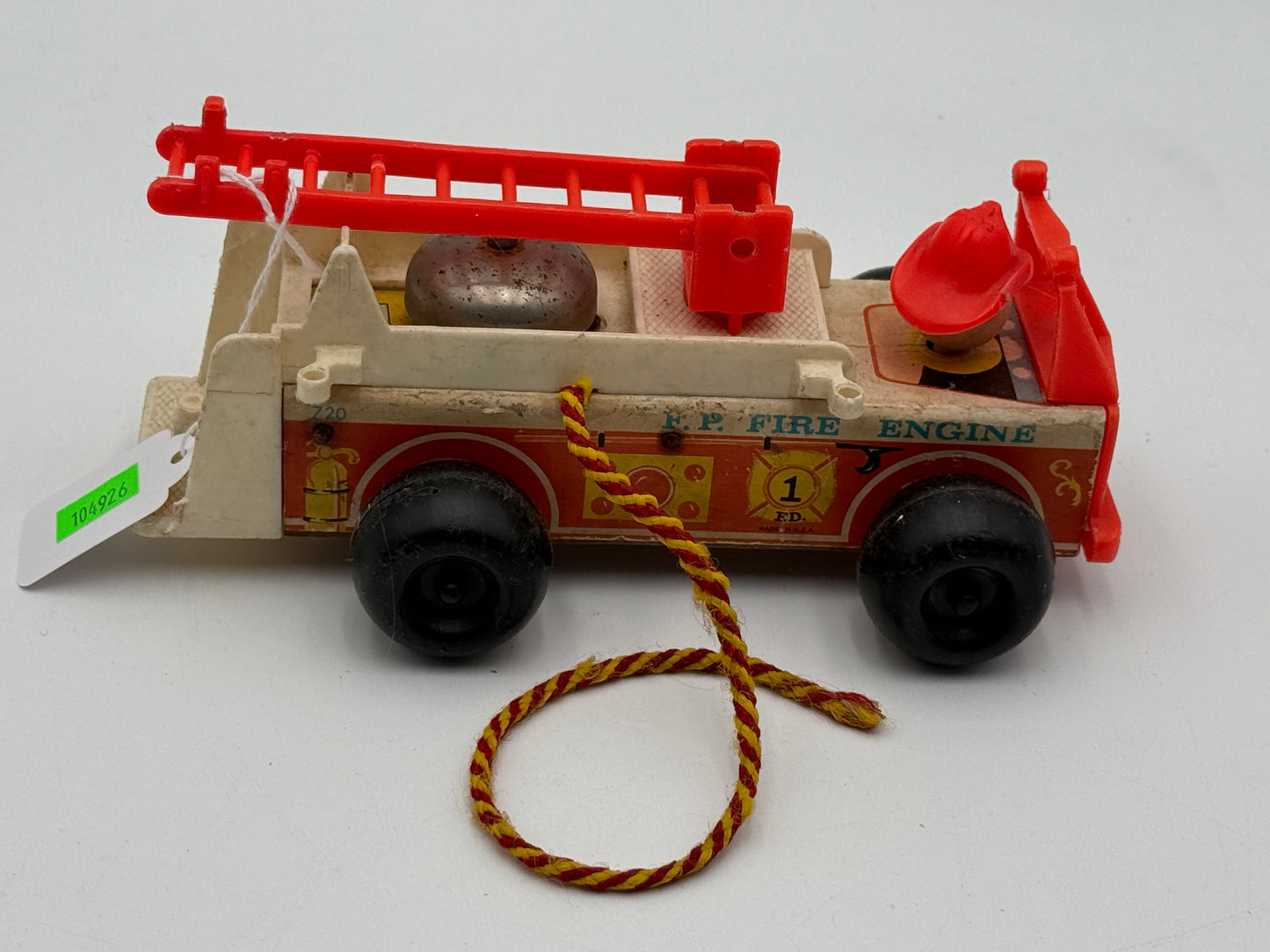 Fisher Price - Fire Truck Pull Toy 1968 #104926