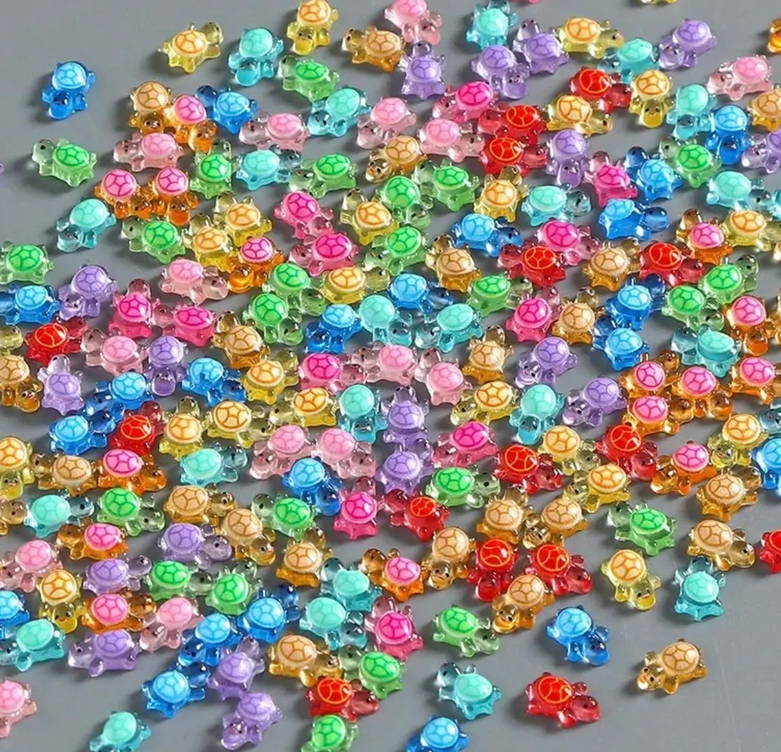 Mini Resin / 3D Print - Tiny Turtles - Assorted Colors #107185
