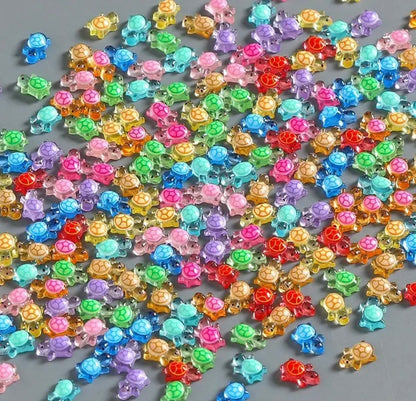 Mini Resin / 3D Print - Tiny Turtles - Assorted Colors #107185