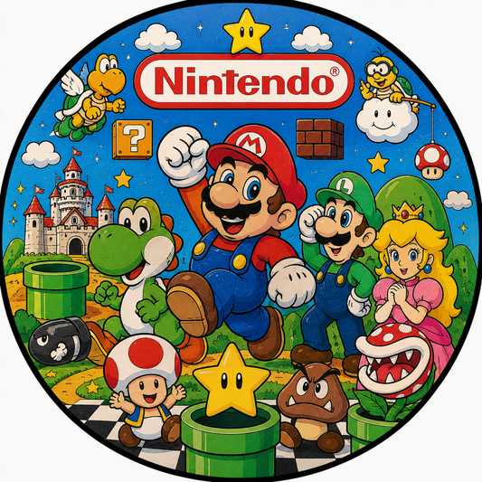 Button - 80s Theme - Nintendo Mario #107676