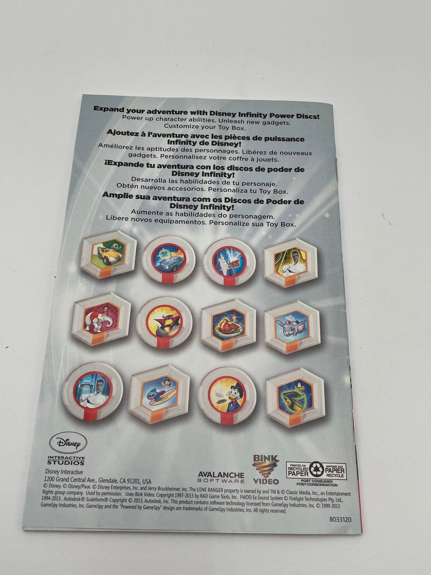 Infinity - Disney - xBox 360 Game Booklet Only 2004 #102890