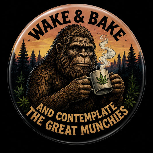 Buttons - WTHC-Radio - Wake & Bake #107997