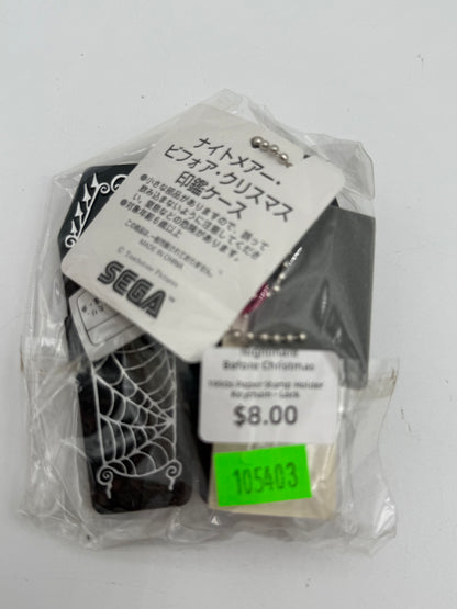 Nightmare Before Christmas - Paper Stamp Holder Coffin Keychain - Lock 1990s #105403