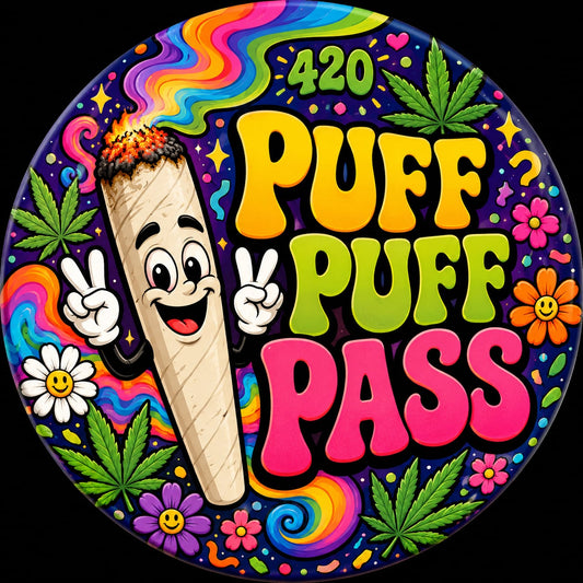 Buttons - WTHC-Radio - Puff Puff Pass #107866