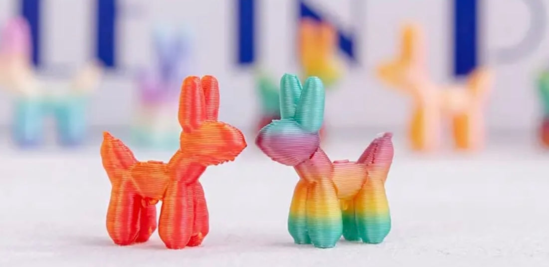 Mini Resin / 3D Print - Balloon Dog - Assorted Colors #107199