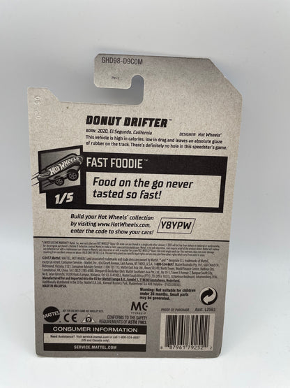 Hot Wheels - Fast Foodie #108 3/5 Donut Drifter Red 2020 #103246