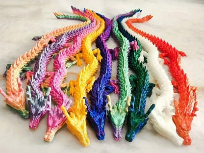 Resin / 3D Print - Articulated - Large Dragons - Assorted Colors #107222