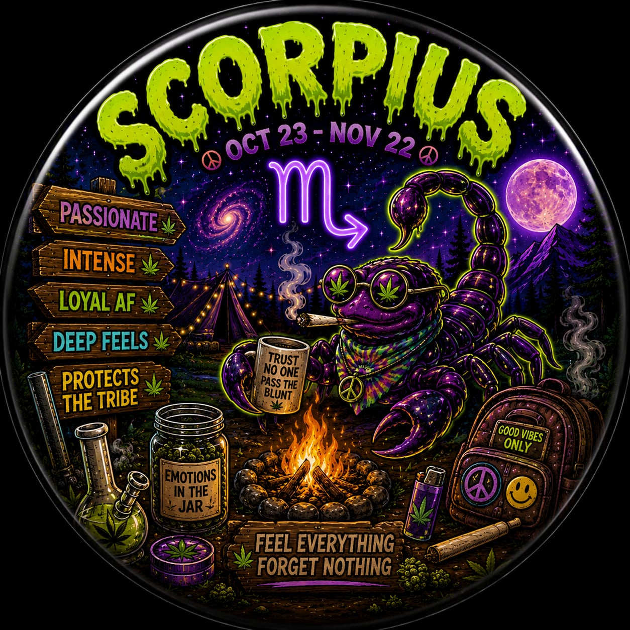 Buttons - WTHC-Radio - Scorpius