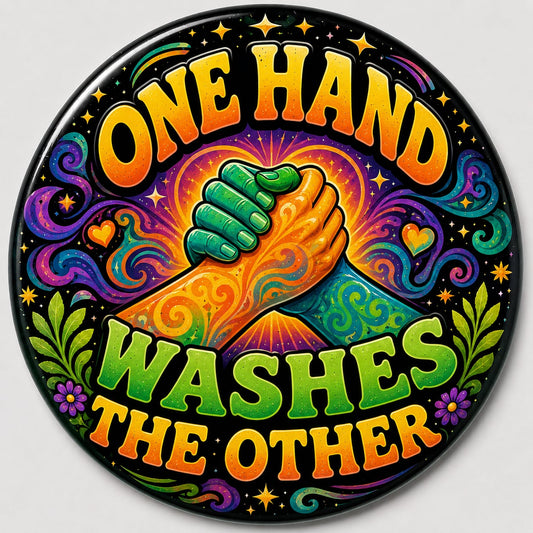 Buttons - WTHC-Radio - One Hand #107916