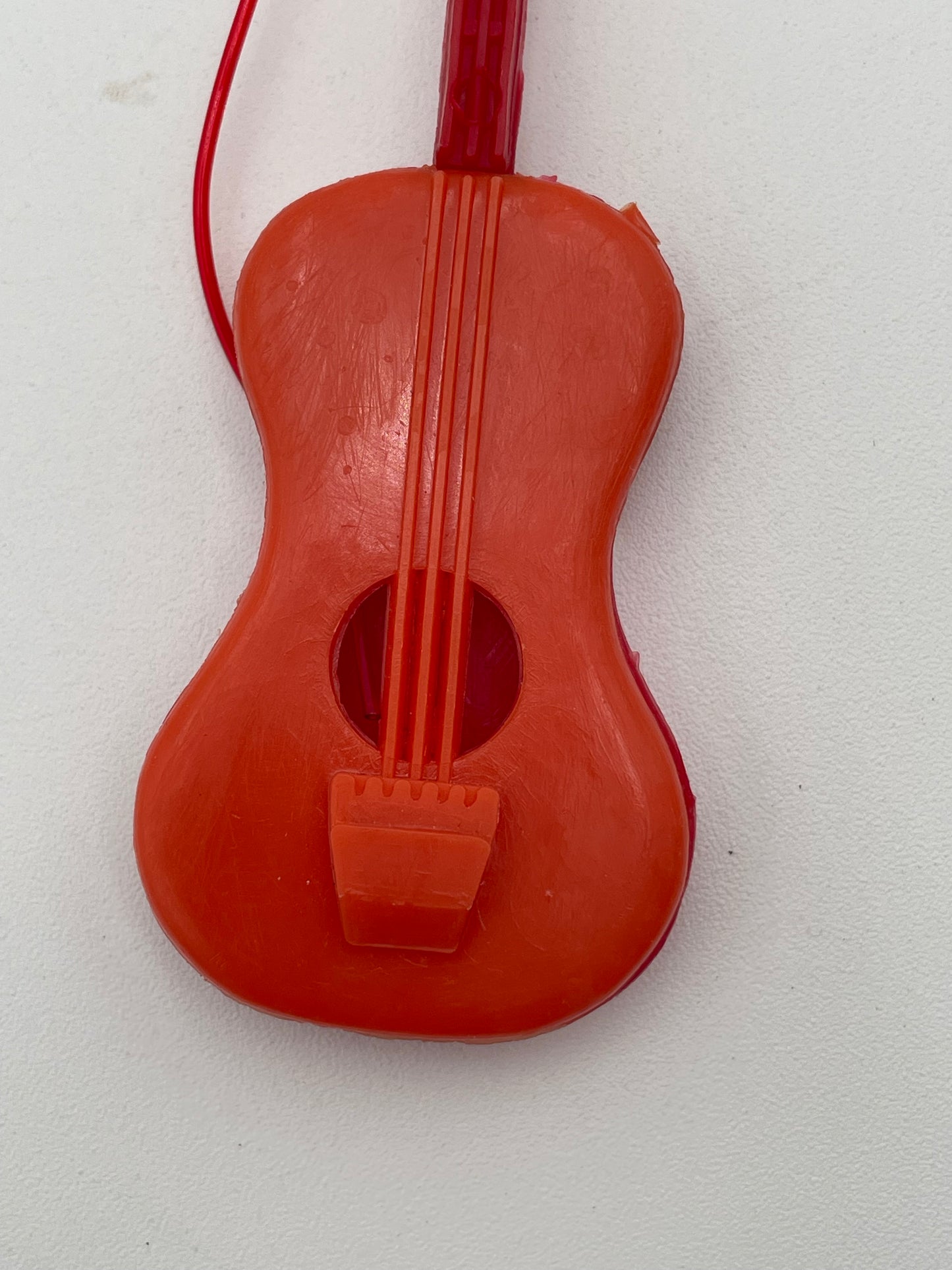 Barbie - Accessories- Red Plastic Guitar #103827