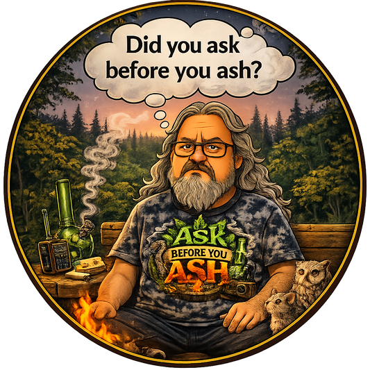 Button - WTHC-Radio - Ask Before You Ash