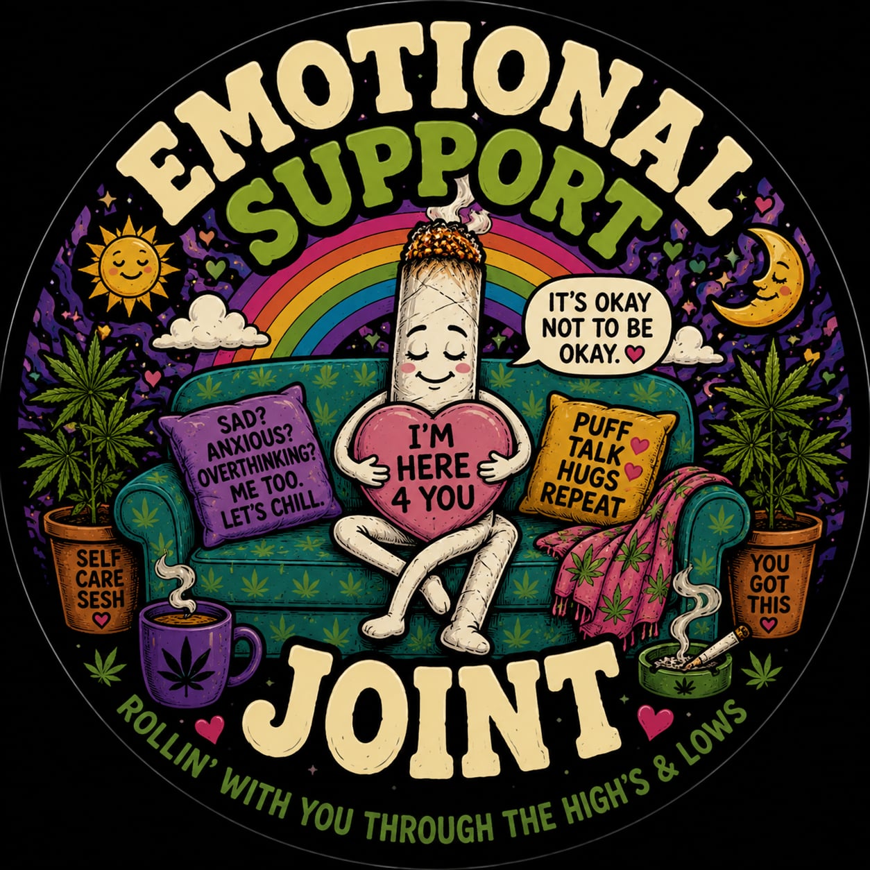 Buttons - WTHC-Radio - Emotional Support Joint