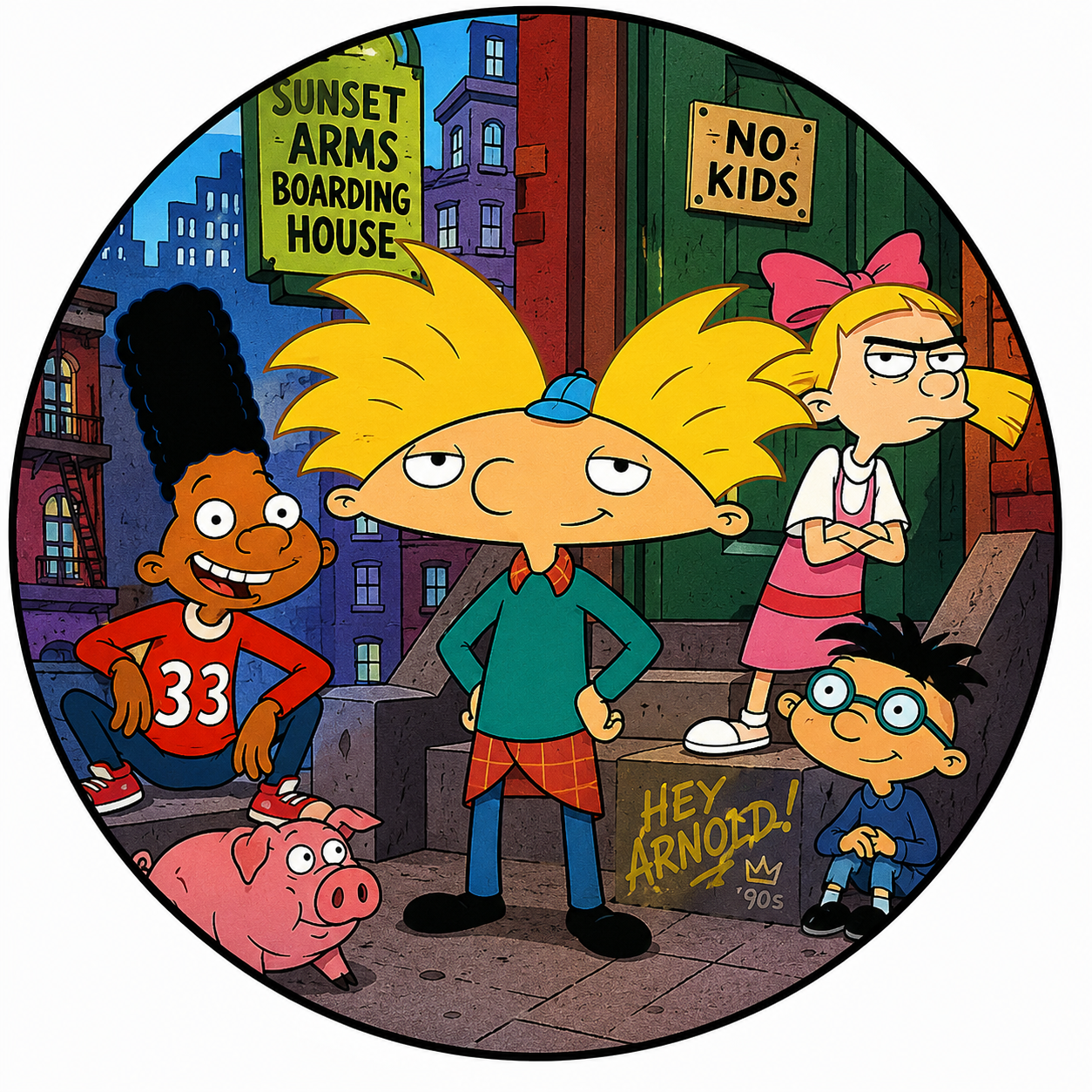 Buttons - 90s Theme - Hey Arnold! #108104