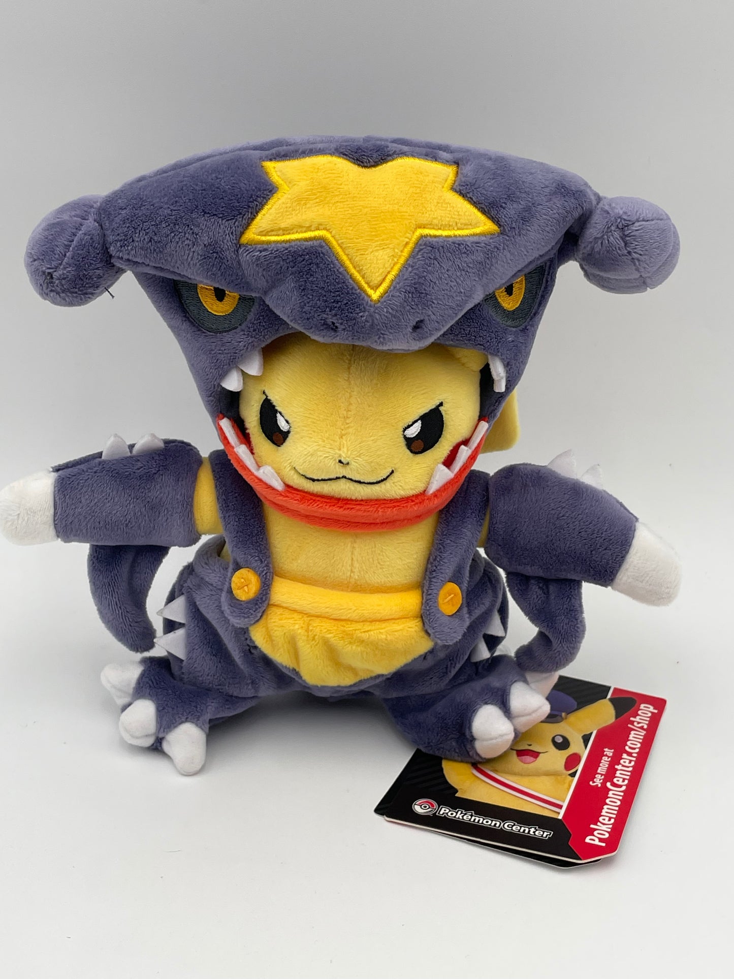 Pokémon - Plush - Pikachu in Garchomp Costume 2018 #104303
