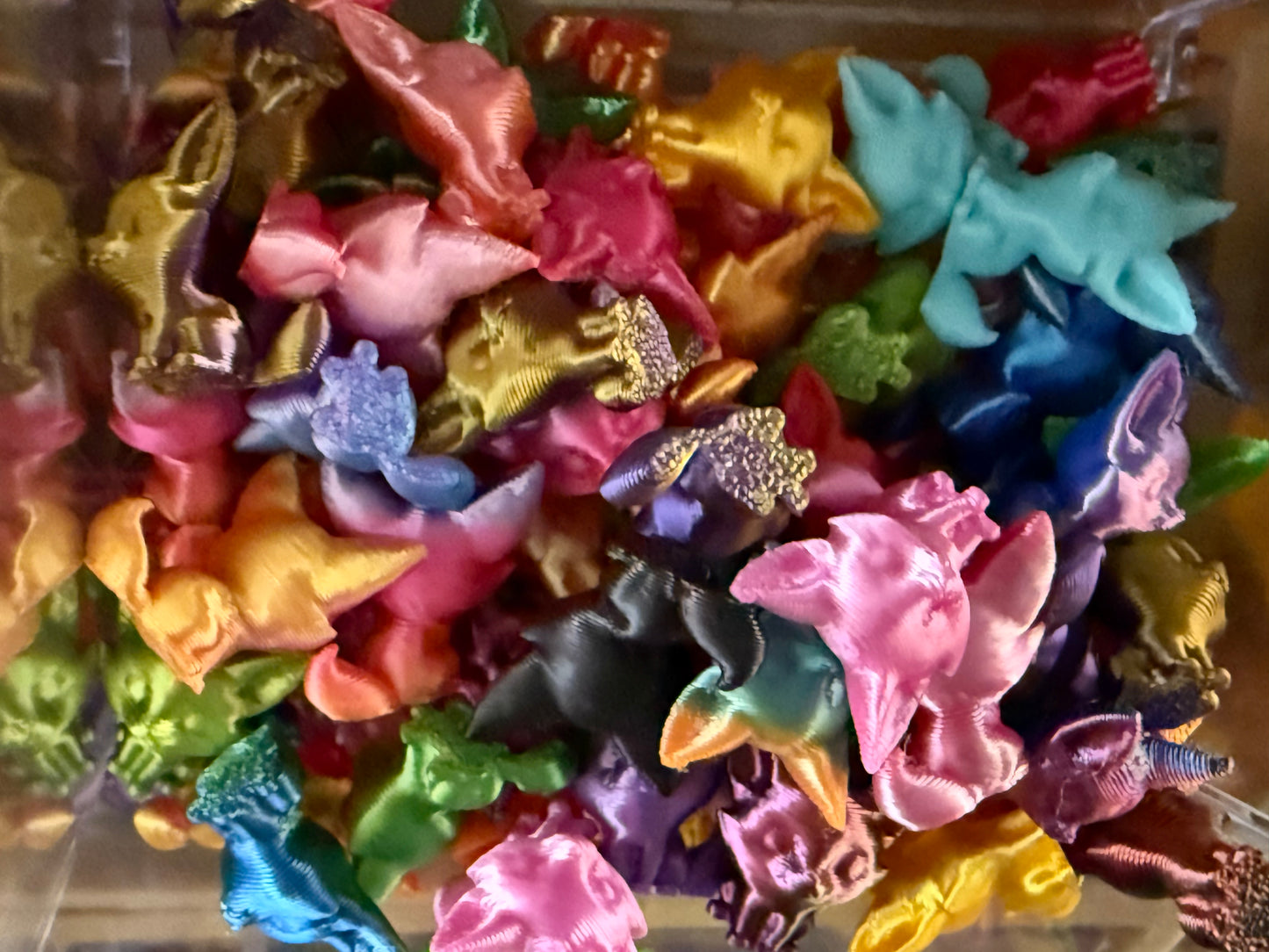 Mini Resin / 3D Print - Foxes - Assorted Colors #107197