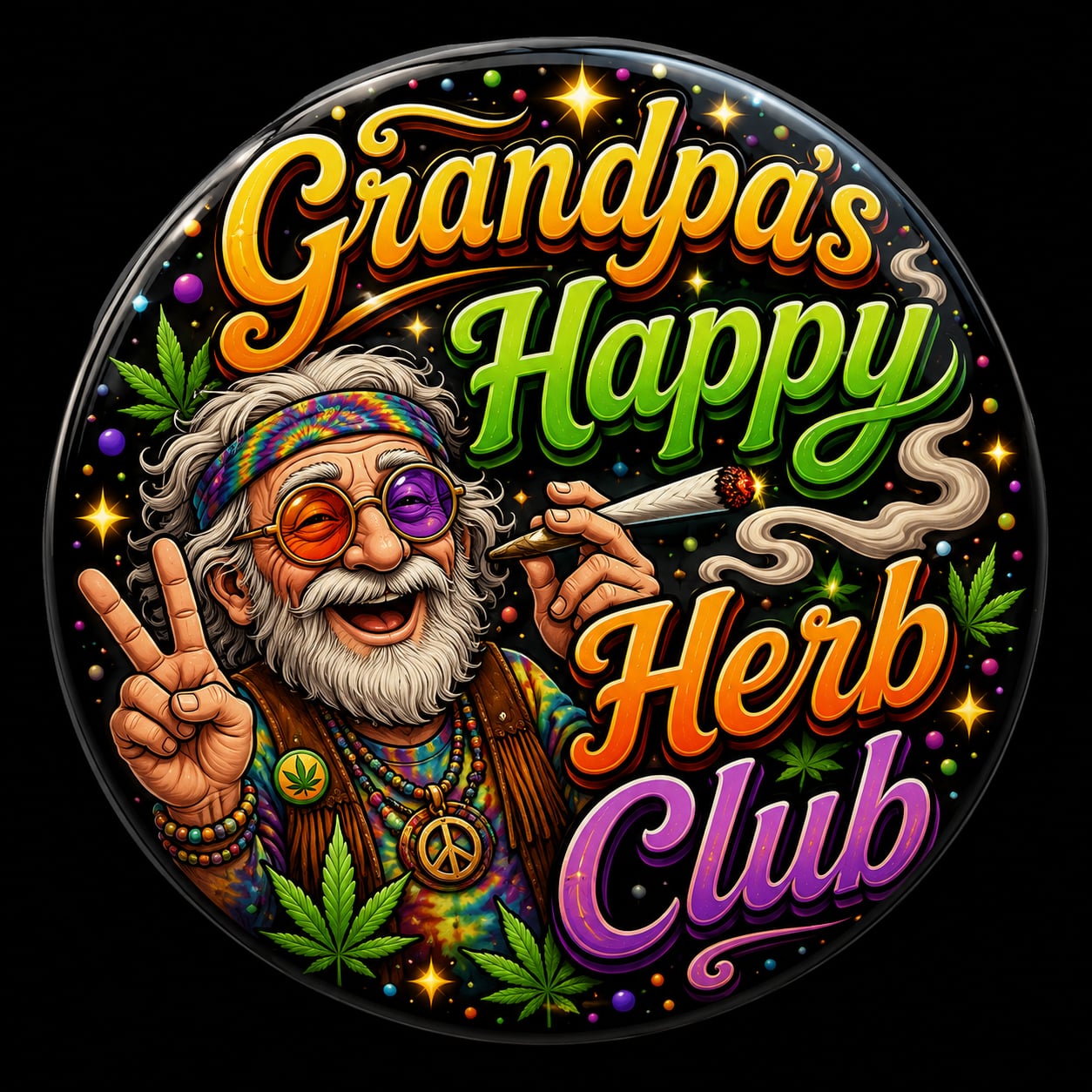 Buttons - WTHC-Radio - Happy Herb Club #108033