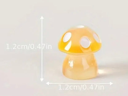 Mini Resin / 3D Print - Mushrooms - Assorted Colors #107204