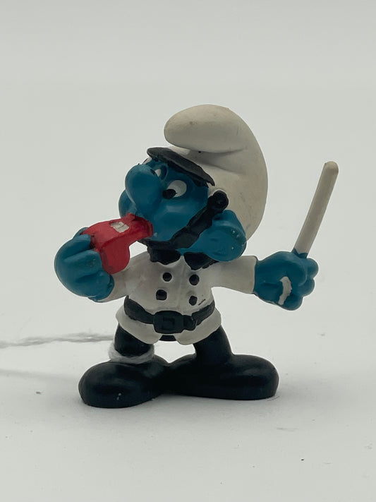 Smurfs - Policeman Smurf in White 1981 #104357