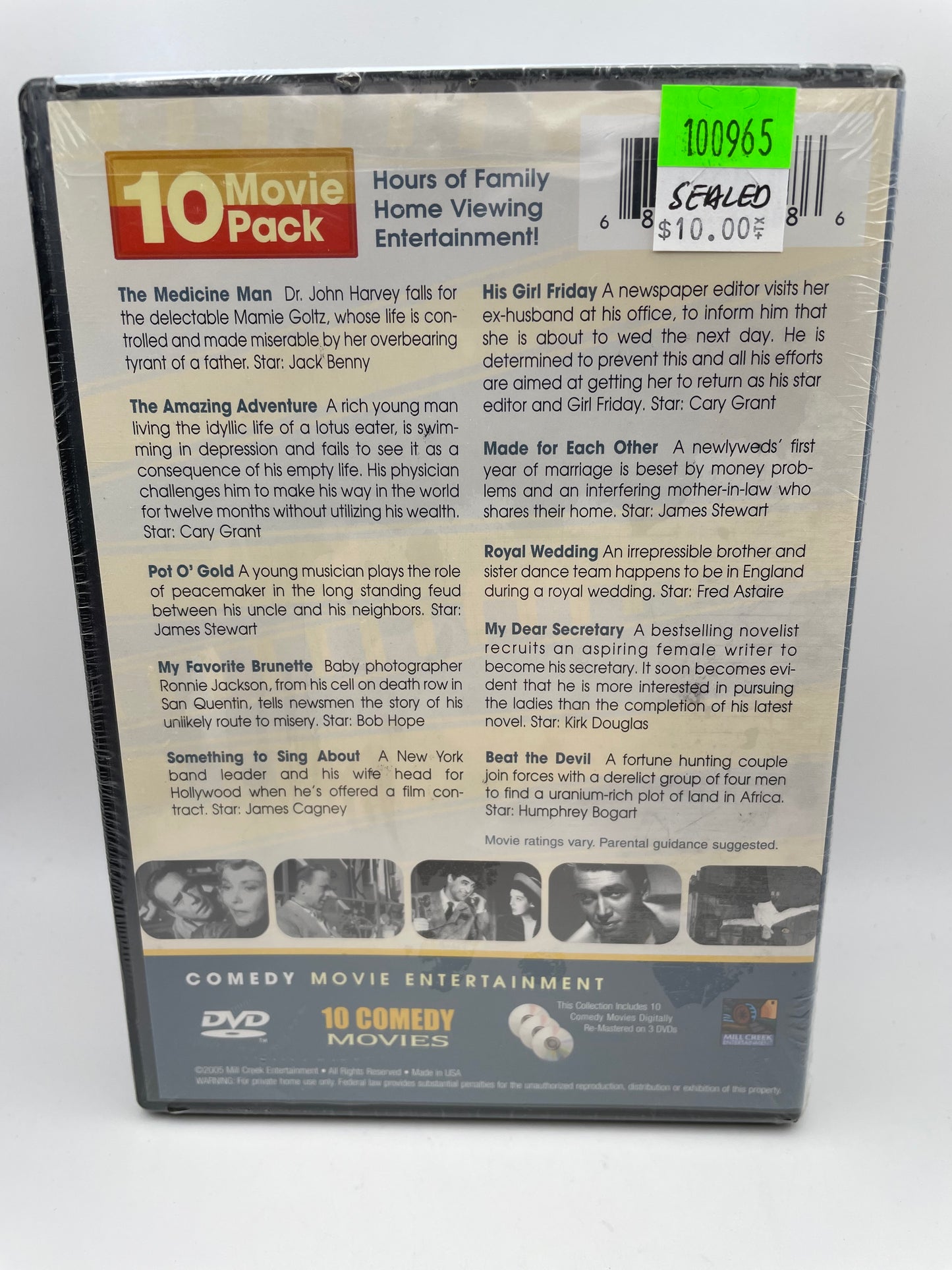 DVD - Comedy 10 Movie Pack SEALED 2005 #100965