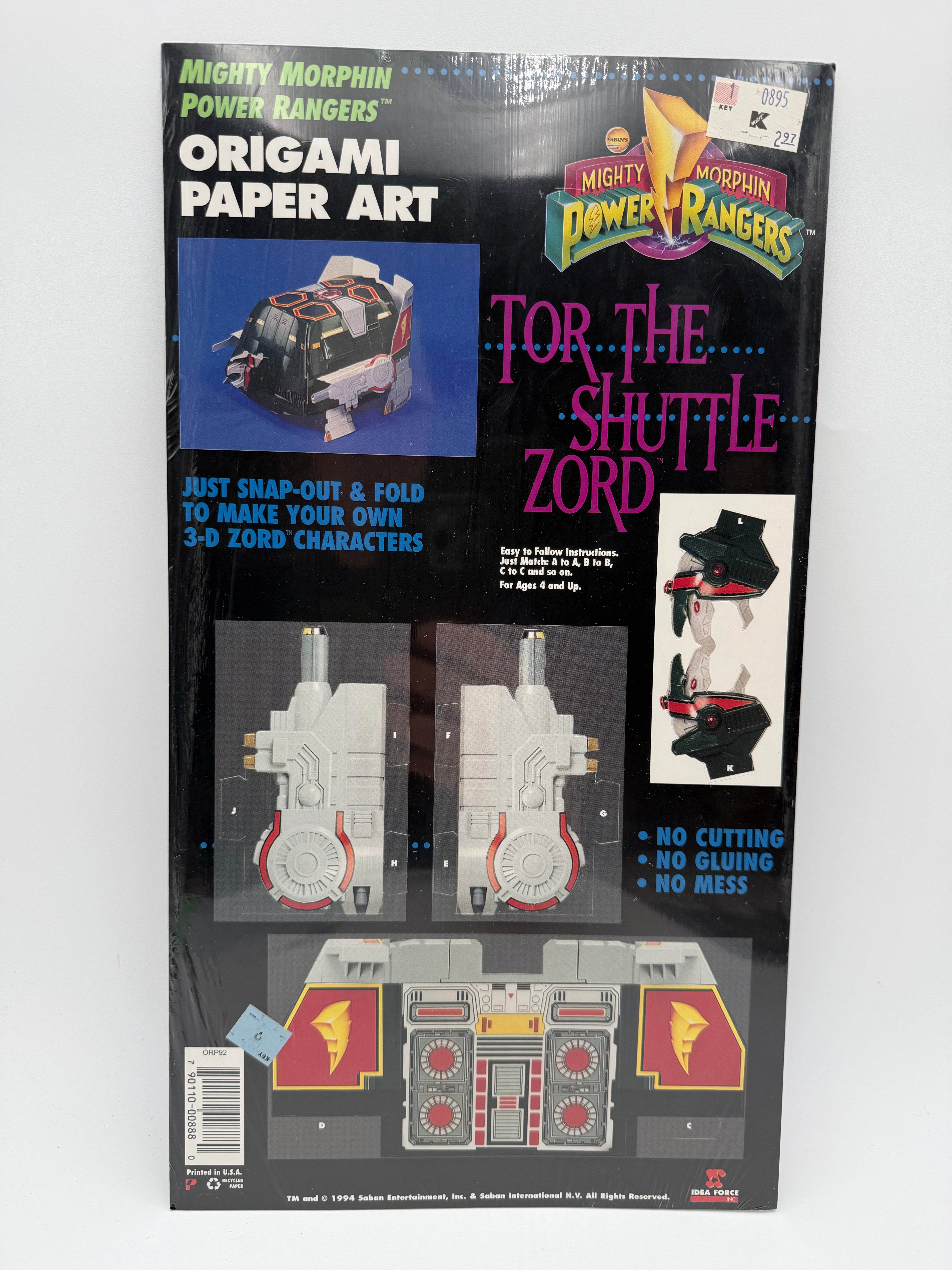 Power Rangers - Origami Paper Art - Tor the Shuttle Zord 1994 #105360 ...