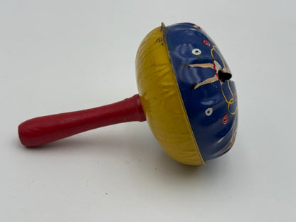 Tin Noisemaker - Vintage - Rattle - Dancers 1950s/60s #105452