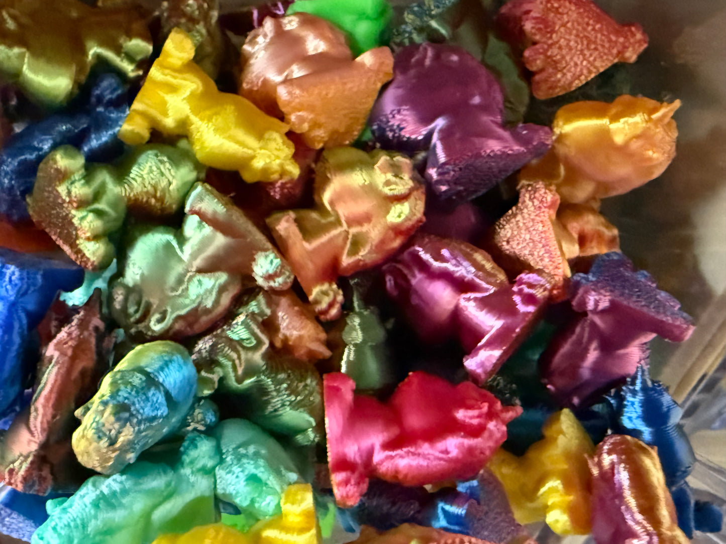 Mini Resin / 3D Print - Unicorns - Rainbow Assorted #106706