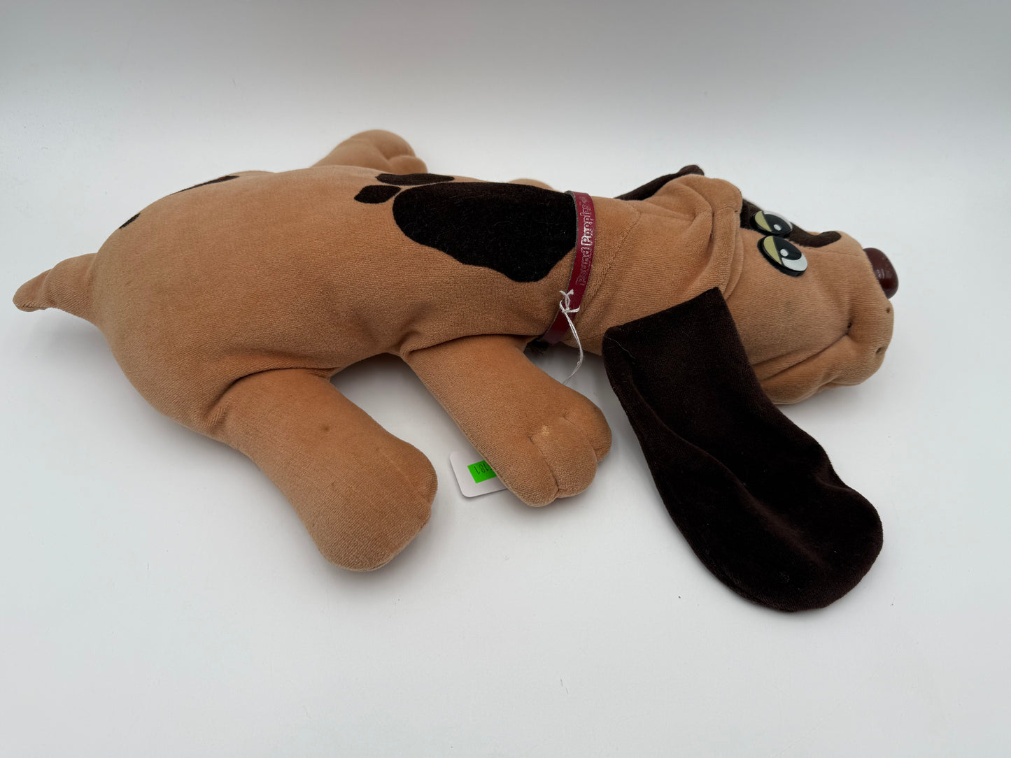 Pound Puppies - Tonka - Plush - Large Brown Spotted Dog w/ Collar 1985 #105181