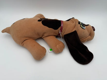 Pound Puppies - Tonka - Plush - Large Brown Spotted Dog w/ Collar 1985 #105181